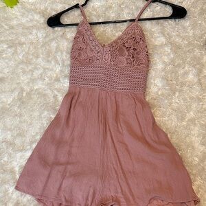 Francesca's Collections Pink Backless Dress